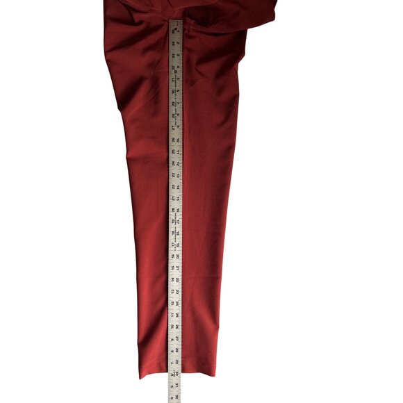 Lands End Rust Colored Elastic Waist Stretch Pants Small Athleisure Activewear - Picture 9 of 10